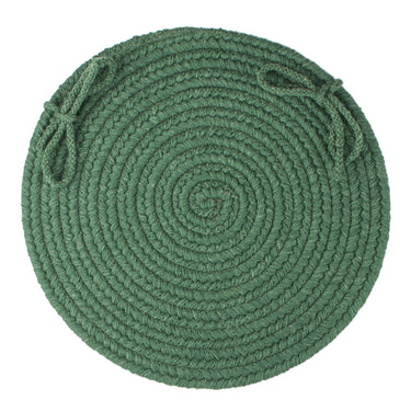 Wool Solids Chair Pad - S105 Hunter Green